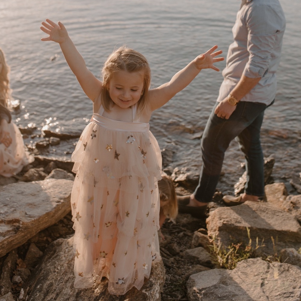 EleStory Little Princess Dress in Blush